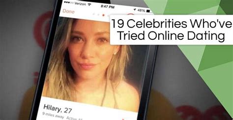 celebrites online dating